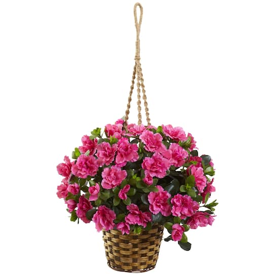 Michaels, 2.5ft. Pink Azalea Flowering Hanging Basket – Category: Potted Plants